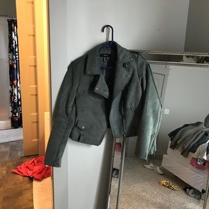 Faux suede jacket